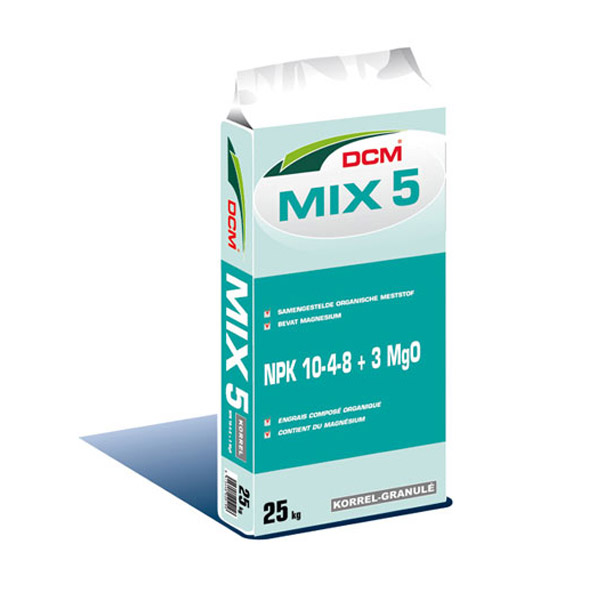 DCM MIX5 NPK 10-4-8 + 3 mgo növénytáp magnéziummal (25 kg)